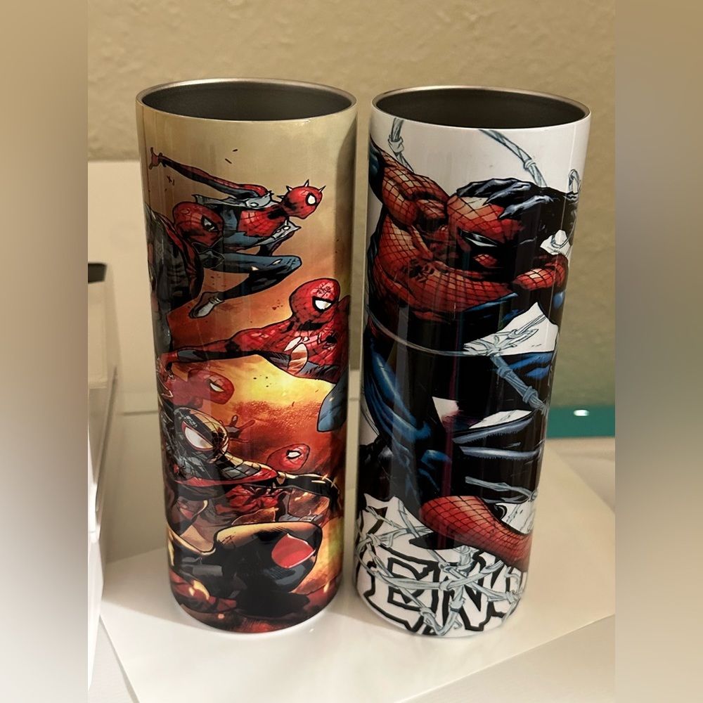Spidermen and venom custom tumblers